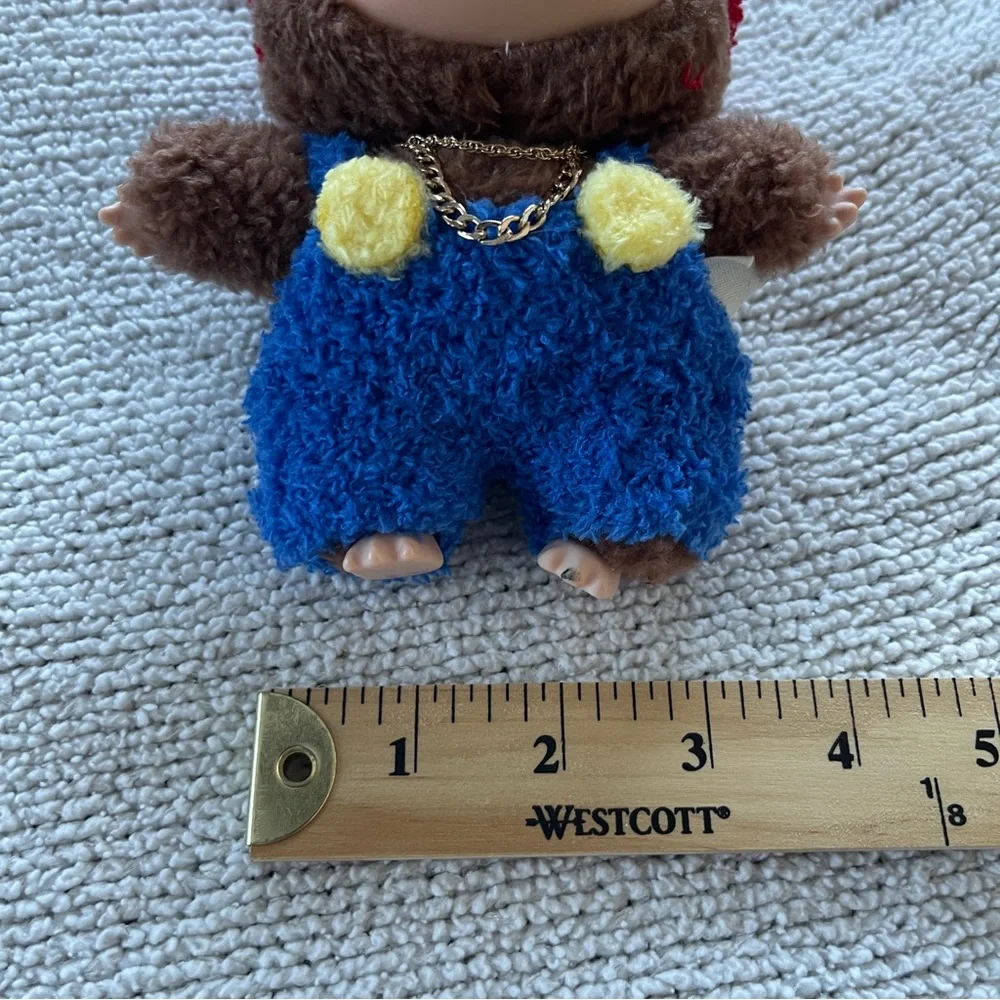 Lafufu Plush Figure Red Hat Blue Outfit Kawaii Collectible Toy